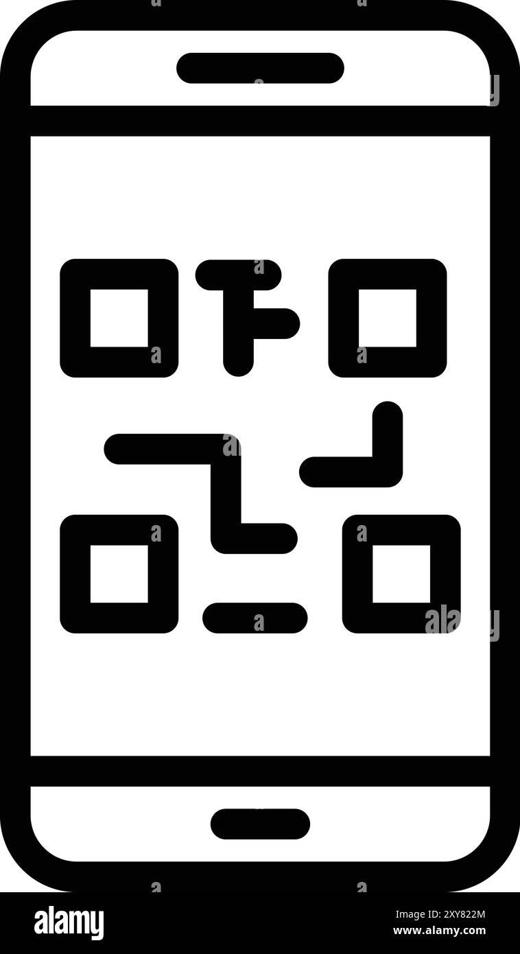 Editable qr icon Stock Vector Images - Alamy