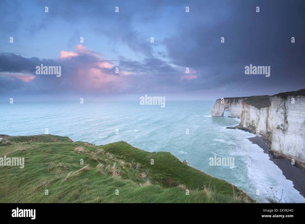 Beautiful shot etretat cliffs hi-res stock photography and images - Alamy