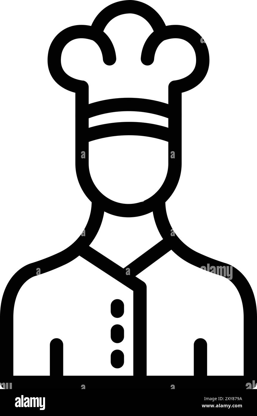 Chef Vector Icon Design Illustration Stock Vector
