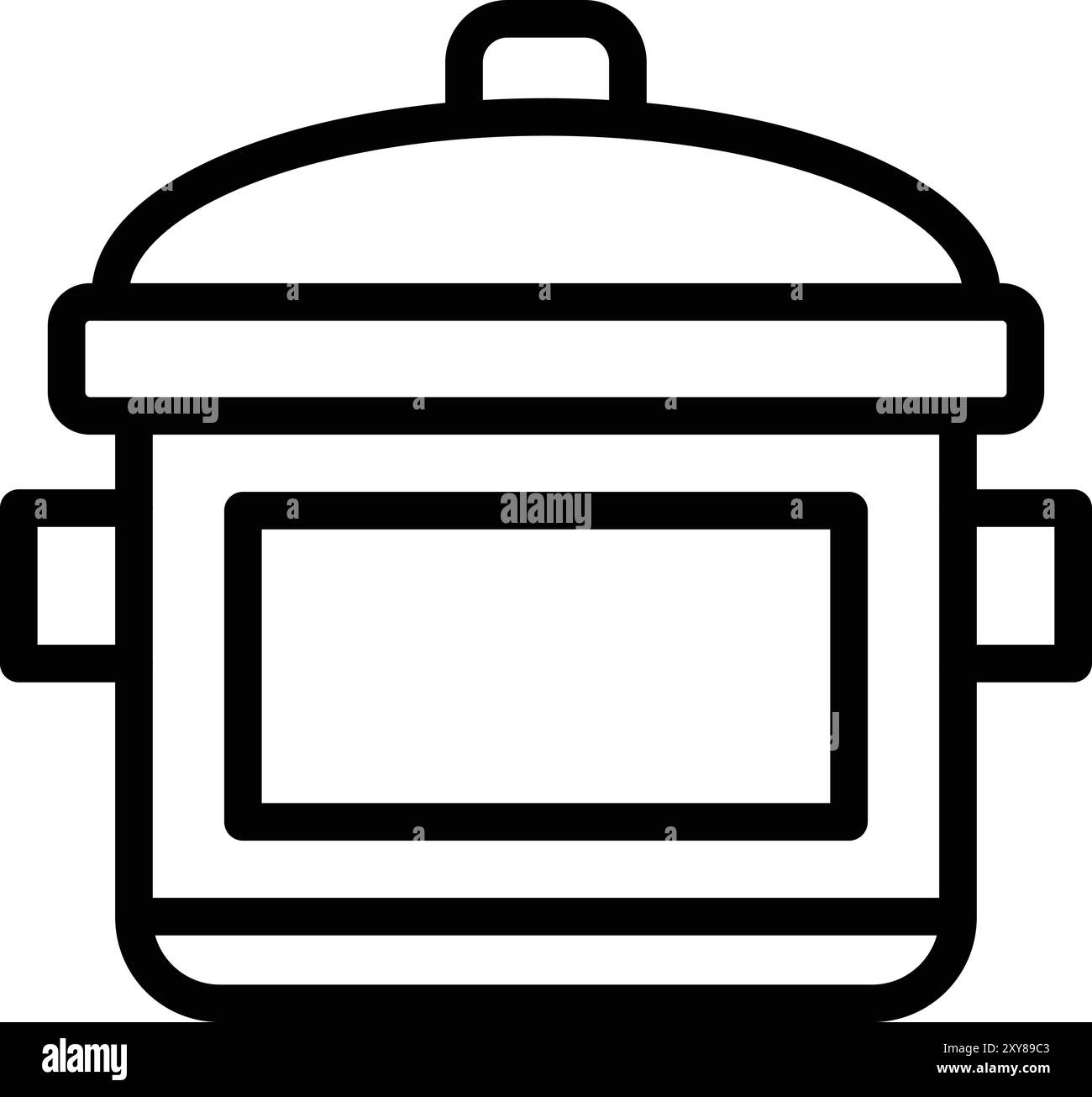 Cooking pot Vector Icon Design Illustration Stock Vector Image & Art ...