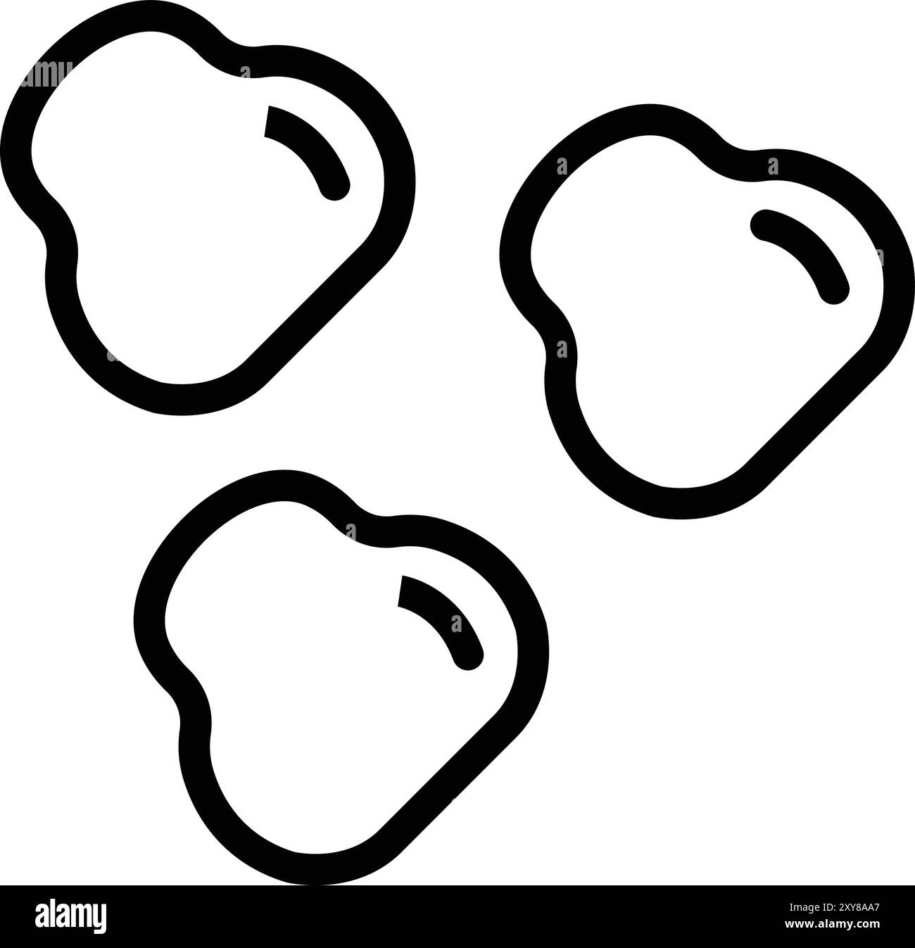 Puffs Vector Icon Design Illustration Stock Vector