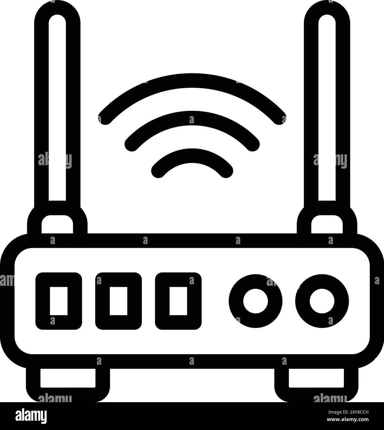 Router Vector Icon Design Illustration Stock Vector