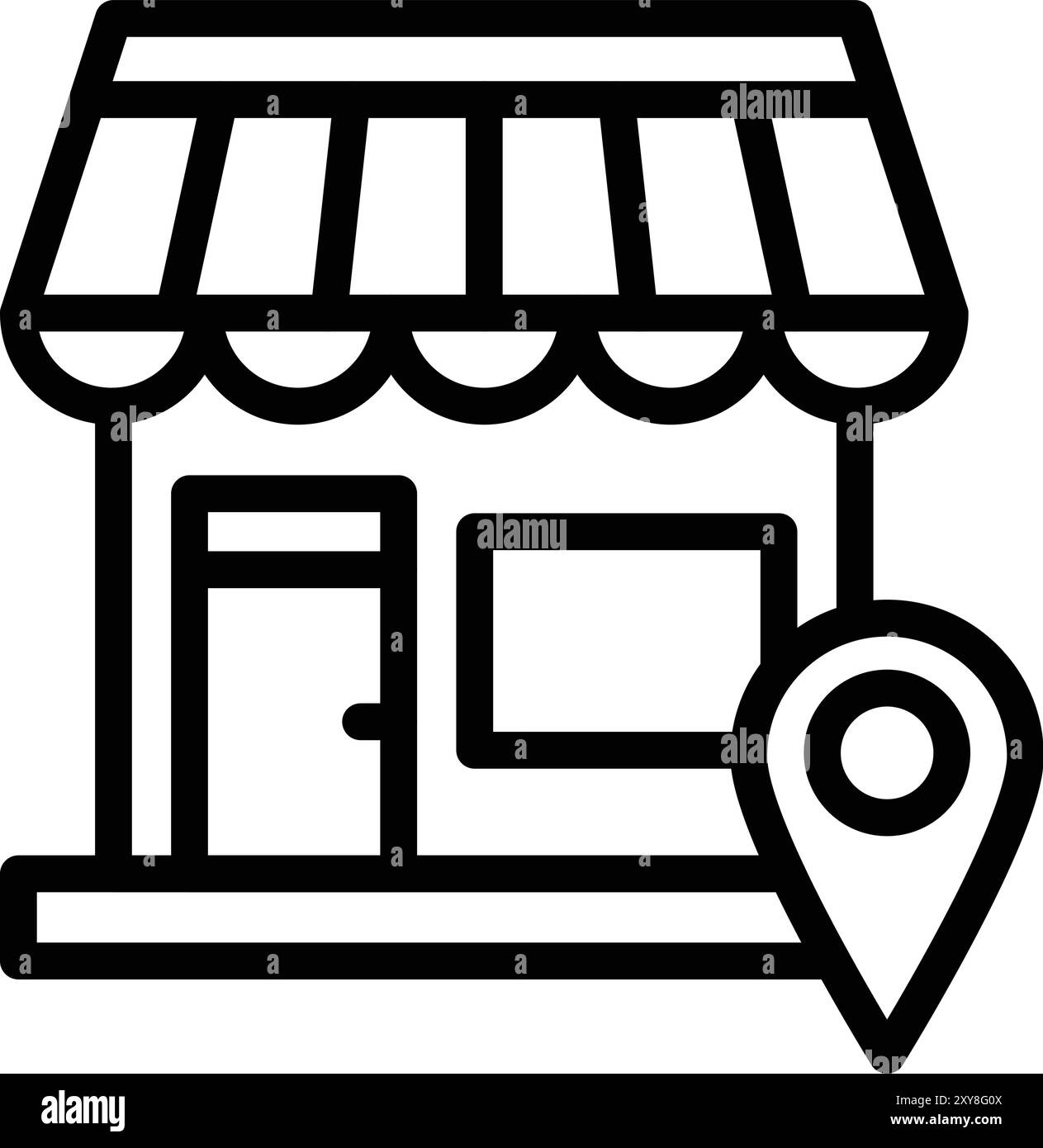 Store location Vector Icon Design Illustration Stock Vector