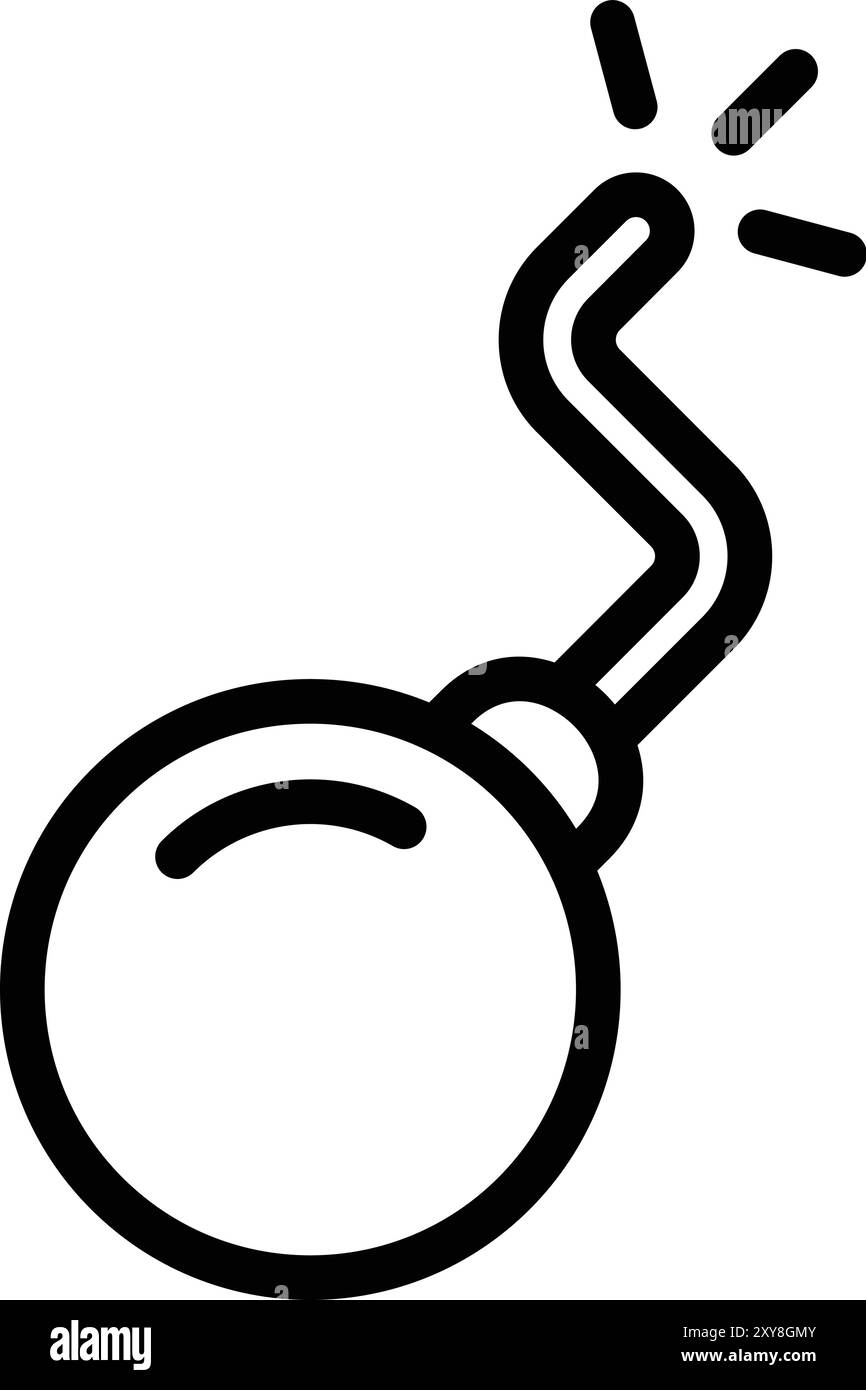 Bomb Vector Icon Design Illustration Stock Vector