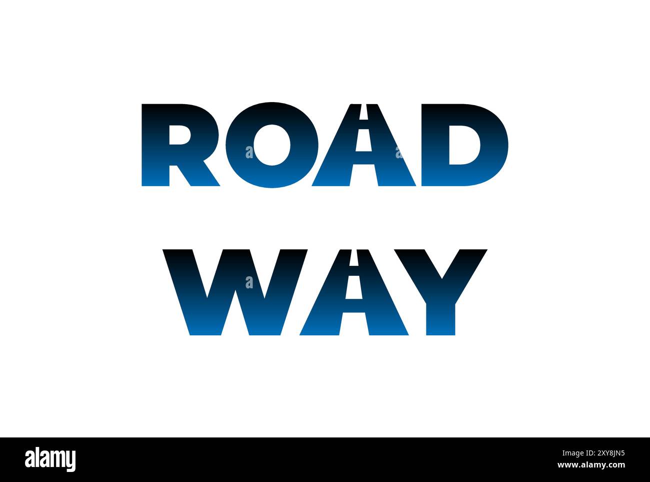Letter Road Street Way Highway Text Type Font Typography Lettering Logo Design Stock Vector