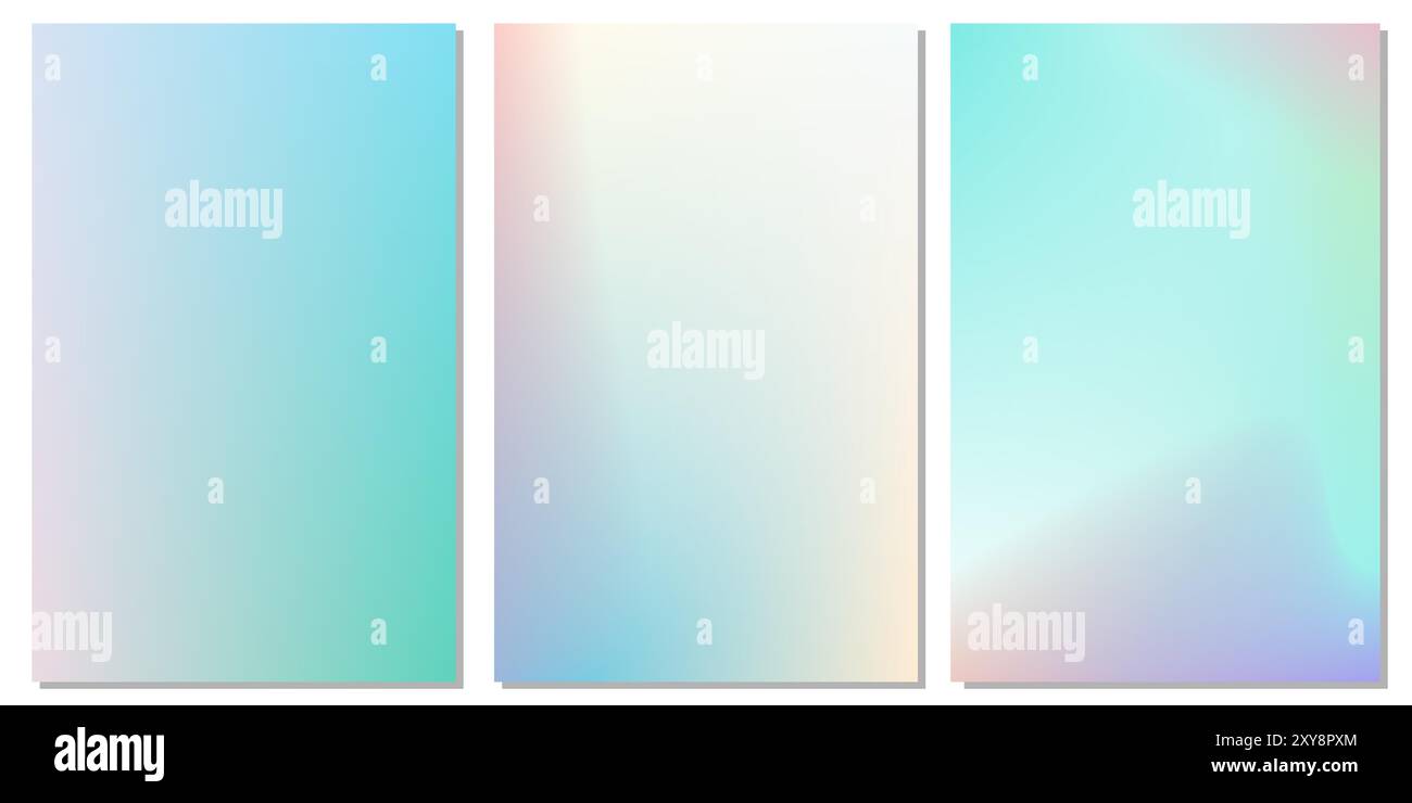 Light blue gradient background collection, suitable for various designs ...