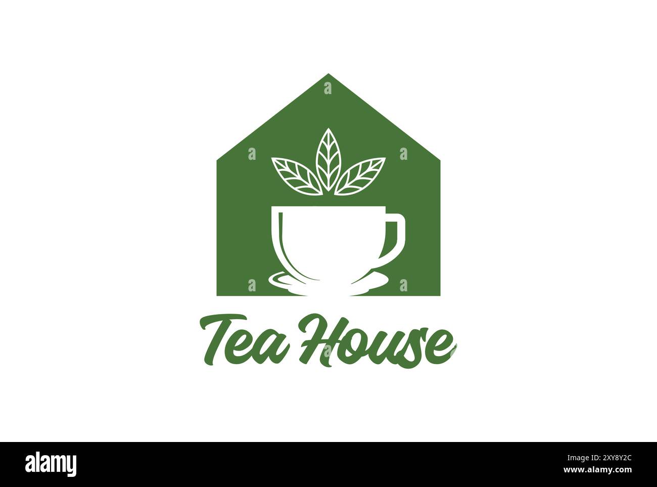 Tea house logo Stock Vector Images - Alamy