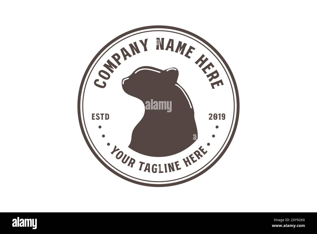 Circle Circular Tiger Cheetah Jaguar Puma Leopard Cat Silhouette Badge