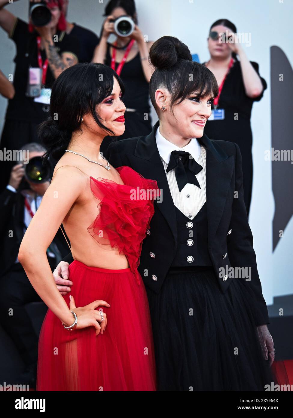 Venice, 81st Venice International Film Festival, Red Carpet film Beetlejuice  Beetlejuice . - In the photo: JENNA ORTEGA AND WINONA RYDER Stock Photo -  Alamy