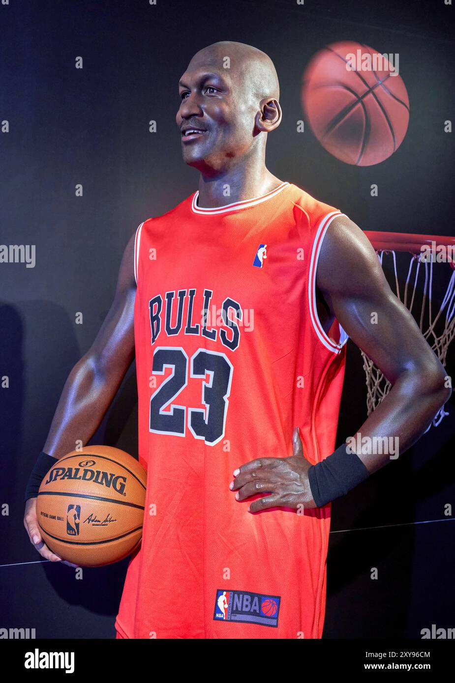 Michael Jordan figure in the Wax Museum in Barcelona, Spain Stock
