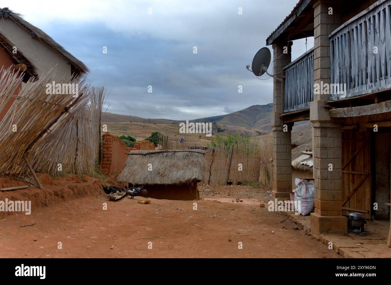 Madagascar Cities Rural Rural village in Central Madagascar Stock Photo - Alamy