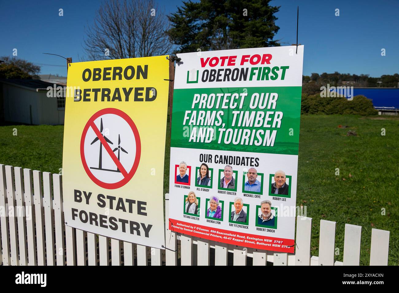 Oberon, protest against prime agricultural and forestry land in the ...