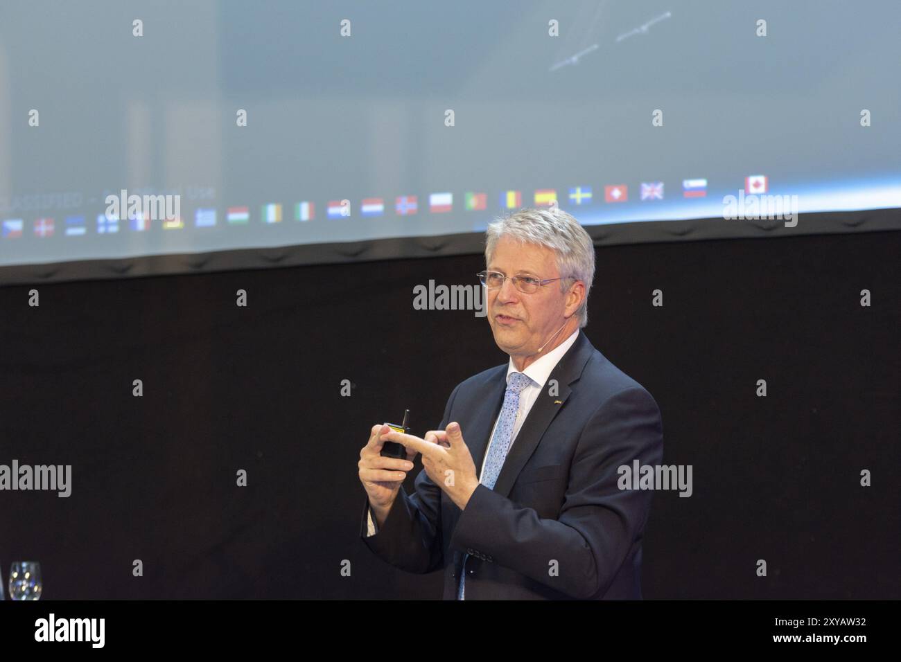 SPEYER, Germany, October 14th 2018: Thomas Reiter at Space Flight Day ...
