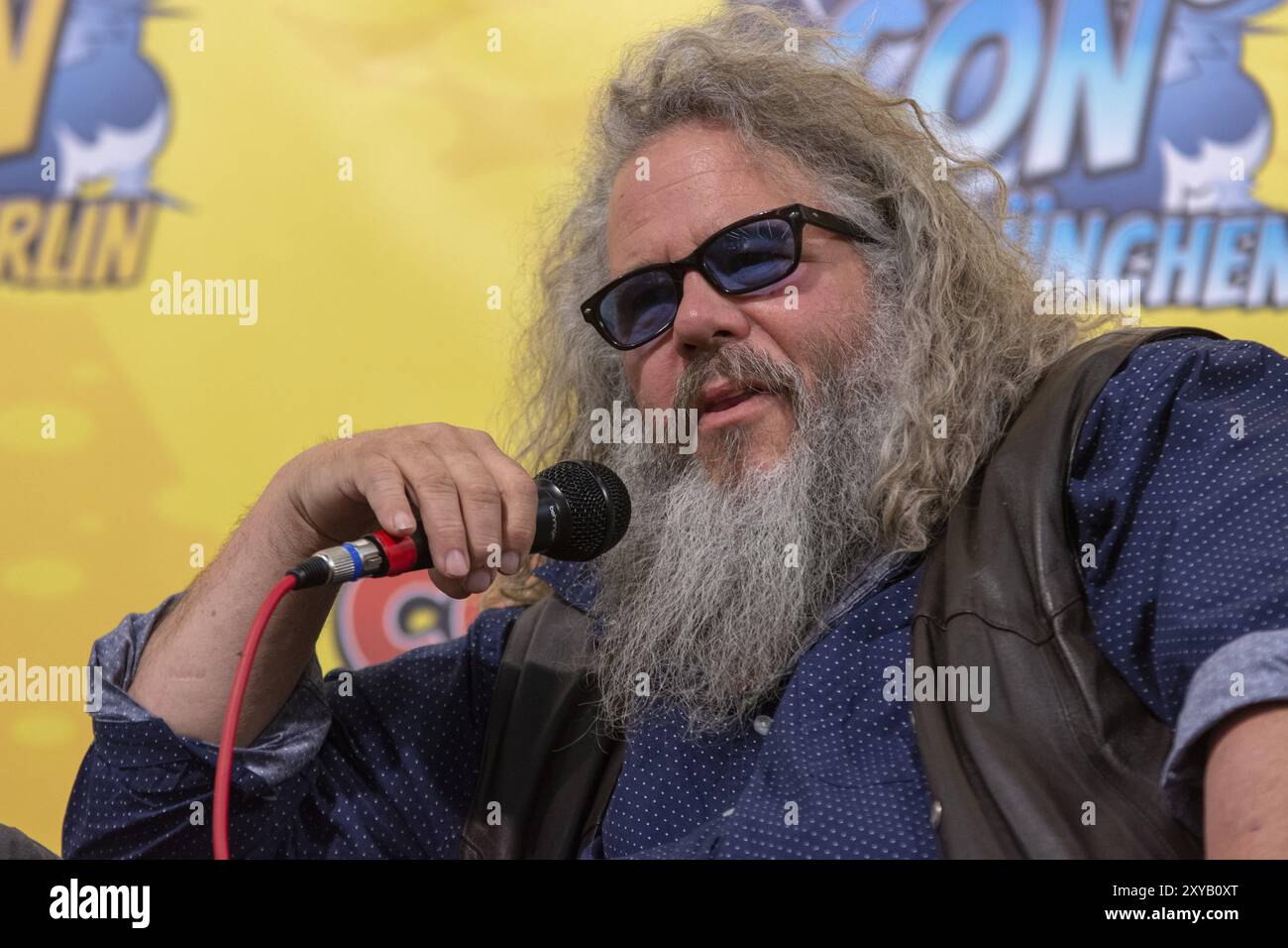 FRANKFURT, GERMANY, MAY 6th 2018: Mark Boone Junior (*1955, actor, Sons of Anarchy, Memento, Batman Begins) at German Comic Con Frankfurt, a two day f Stock Photo