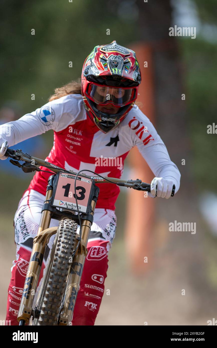 Pal Arinsal, Andorra August 28 2024 Camille Balanche of SWITZERLAND