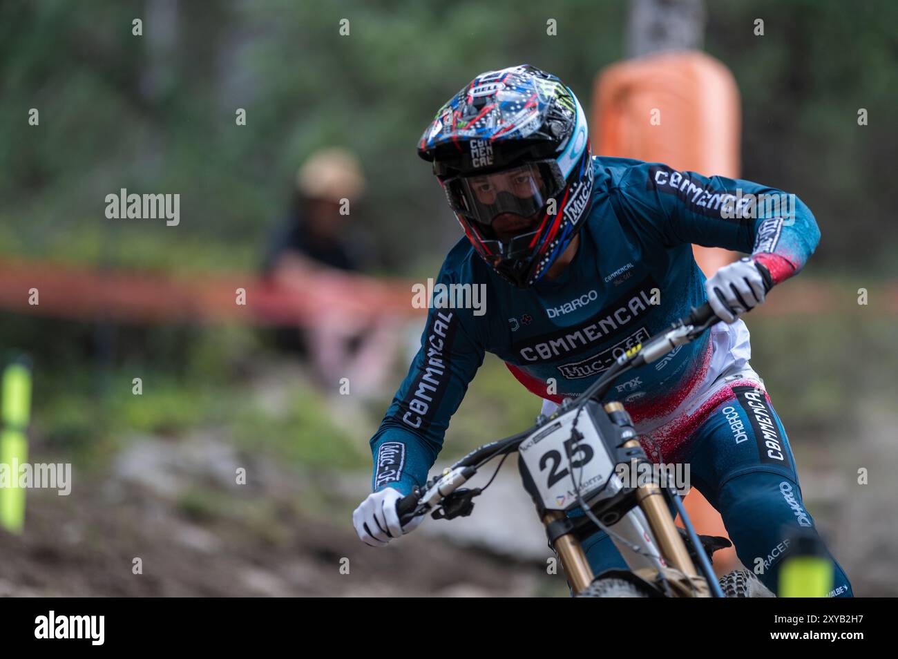 Pal Arinsal, Andorra August 28 2024 Dylan Maples of USA in the UCI