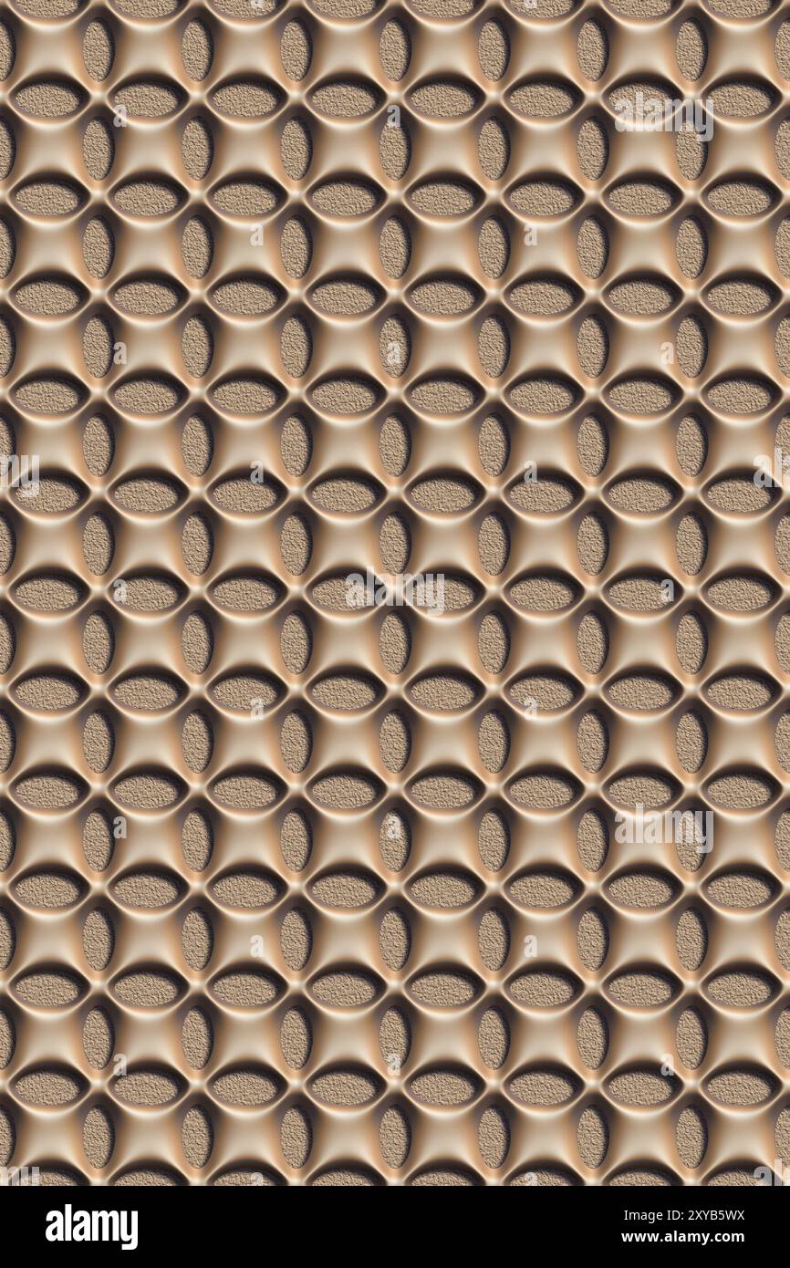 3D effect seamless background, wallpaper decoration pattern Stock Photo