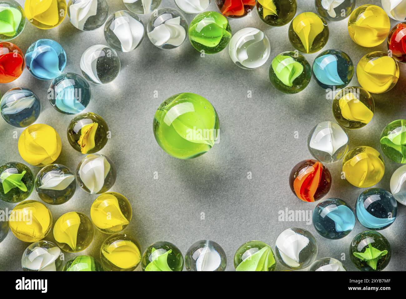 Big green glass marble hi-res stock photography and images - Alamy