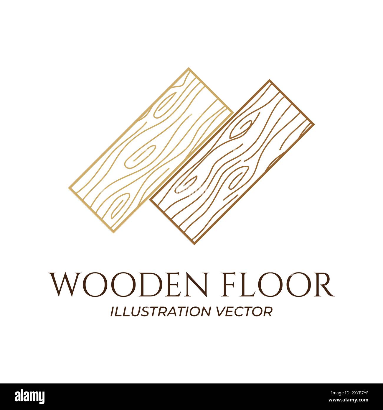 Wood Wooden Flooring Tile Motif Icon Symbol Illustration Vector Stock Vector