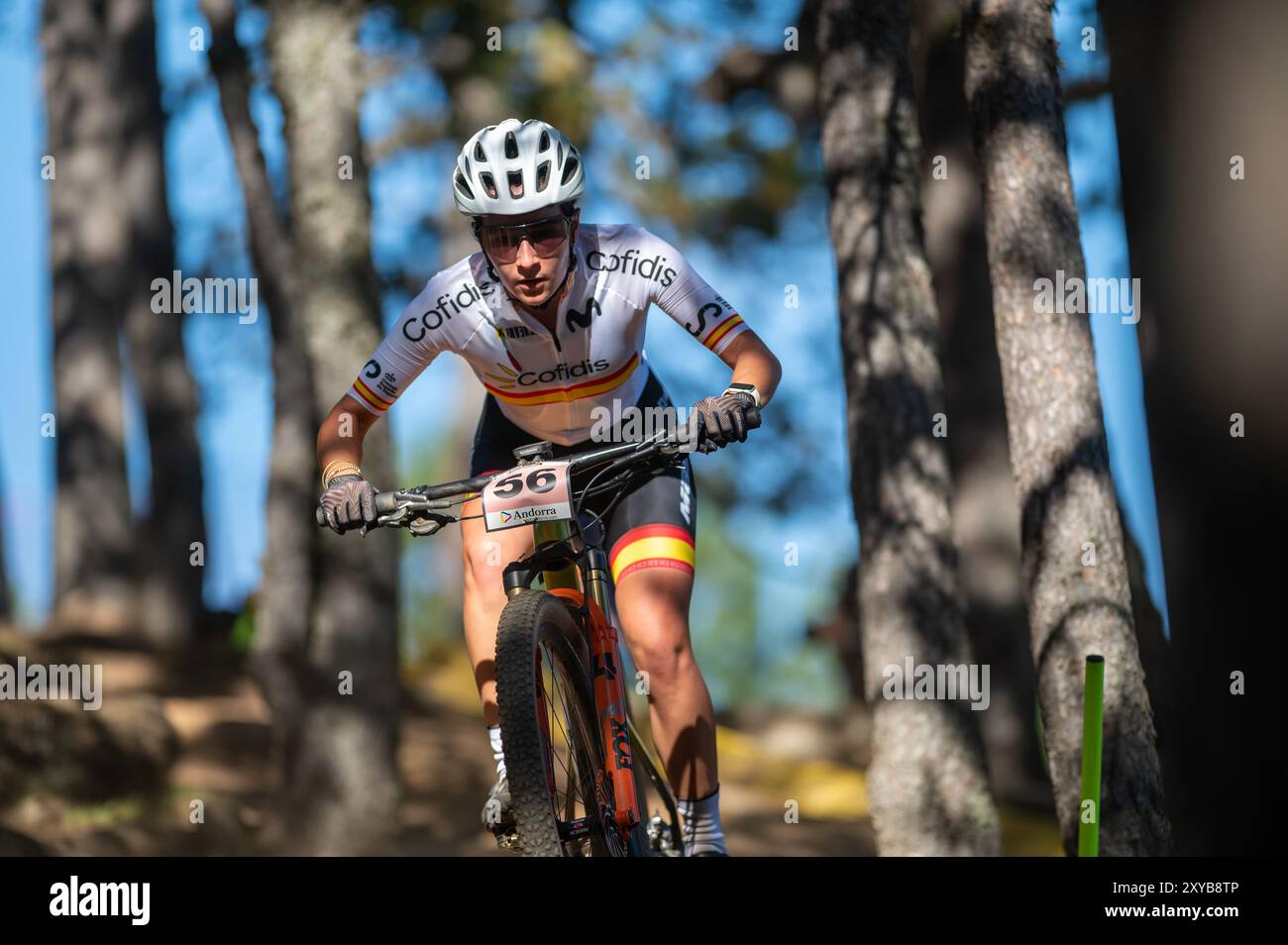 Pal Arinsal, Andorra August 28 2024 Nuria Bosch of Spain in the UCI