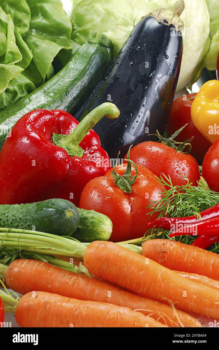 Composition with raw vegetables Stock Photo Alamy