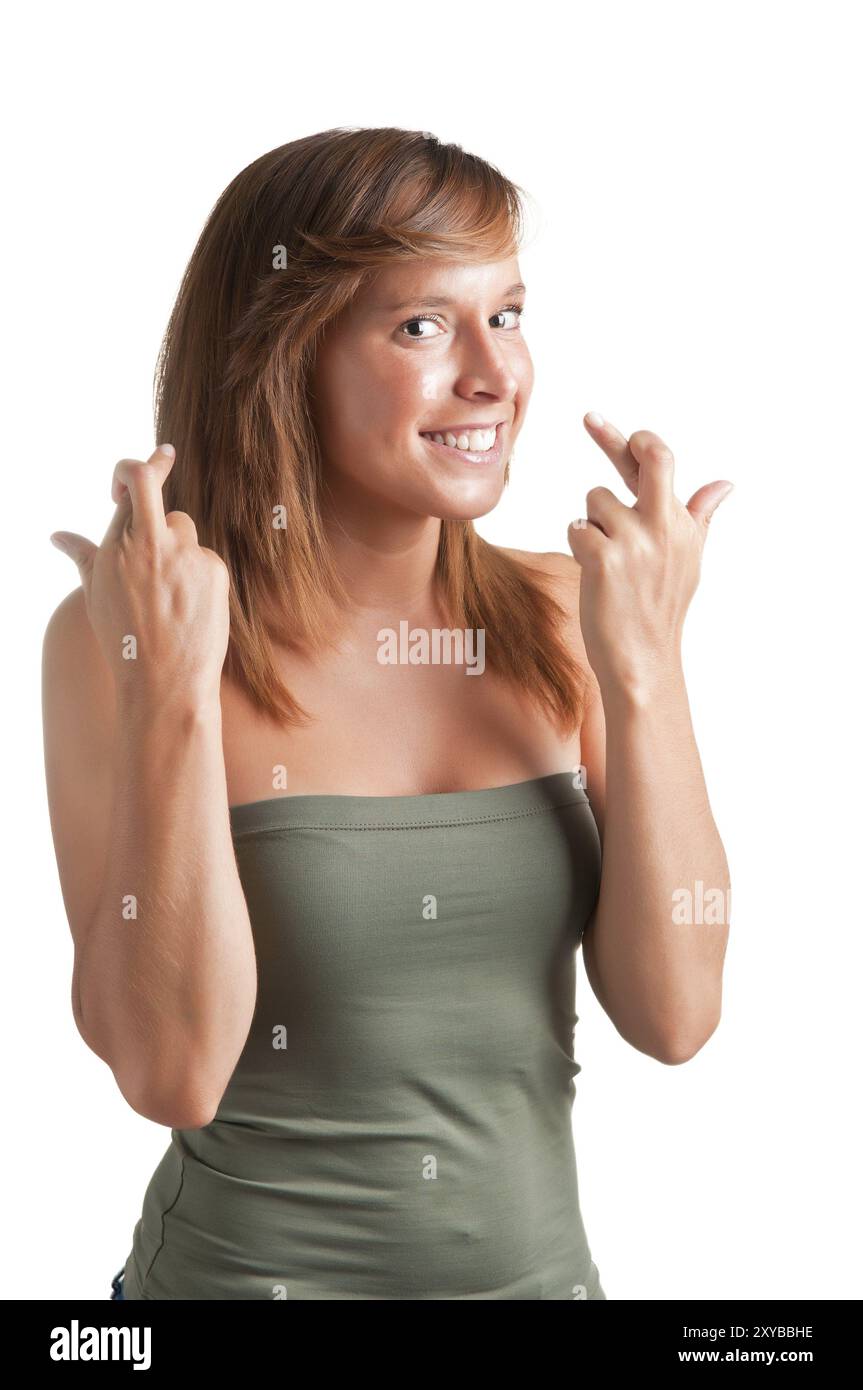 Woman fingers pledge hi-res stock photography and images - Alamy