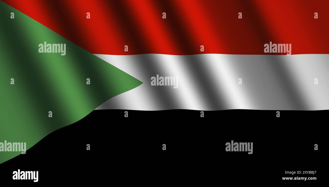 Sudan flag wave hi-res stock photography and images - Alamy
