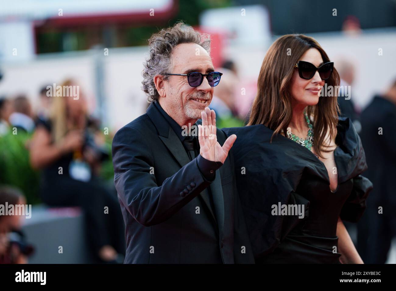 VENICE, ITALY - AUGUST 28 2024 - Opening red carpet - Tim Burton and ...