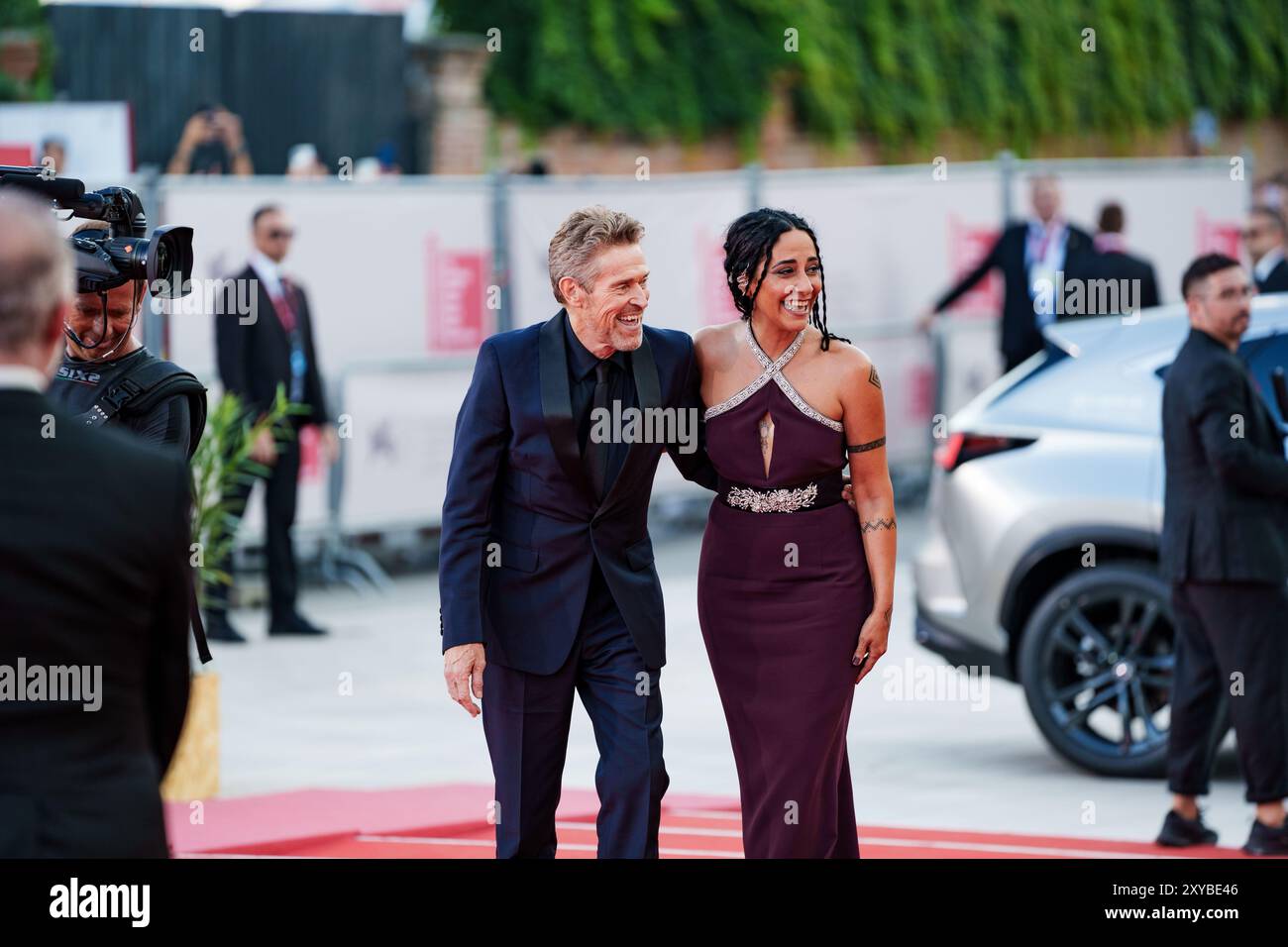 VENICE, ITALY - AUGUST 28 2024 - Opening red carpet - Tim Burton and ...