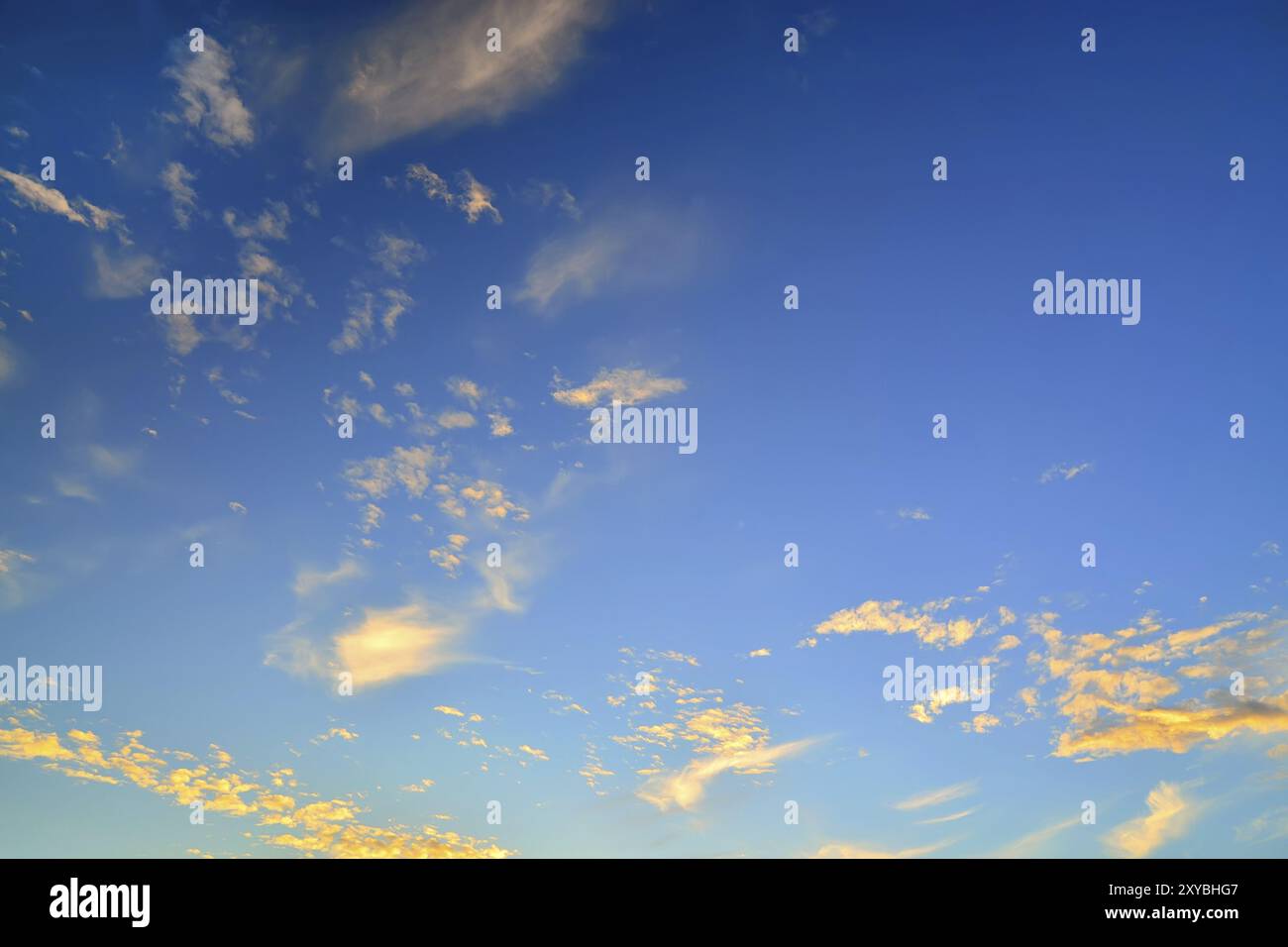 Heavenly landscape with beautifully illuminated clouds Stock Photo - Alamy