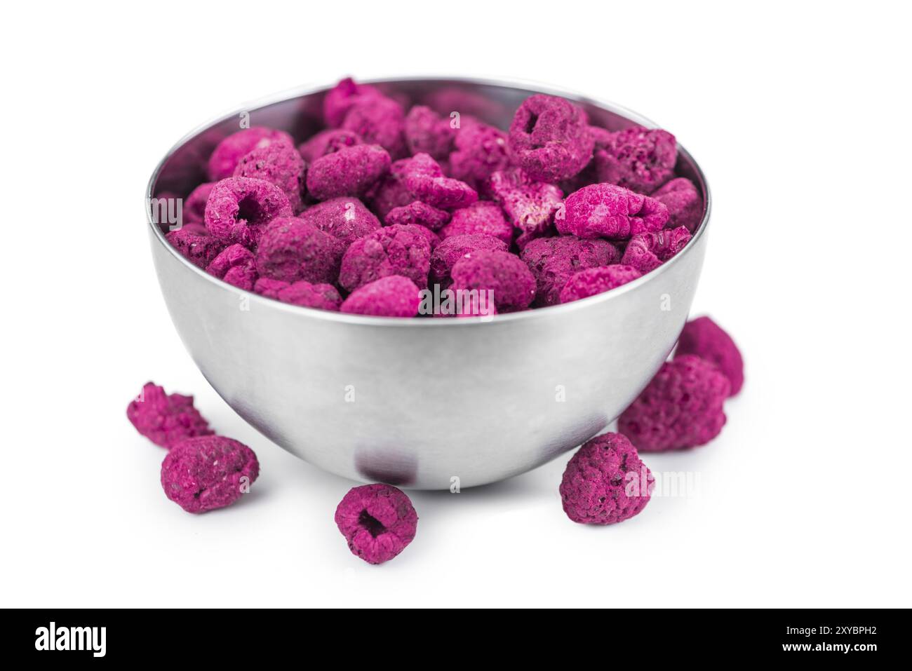 Dried Raspberry Close Up Fresh made Raspberries (dried) isolated on white background, close-up ...