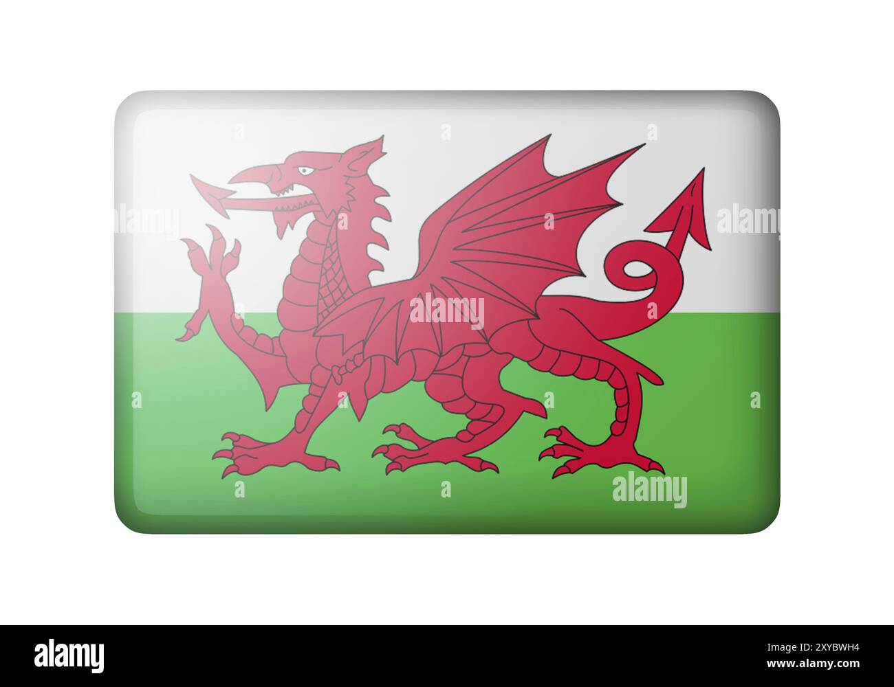 Welsh flag uk flag Cut Out Stock Images & Pictures - Alamy