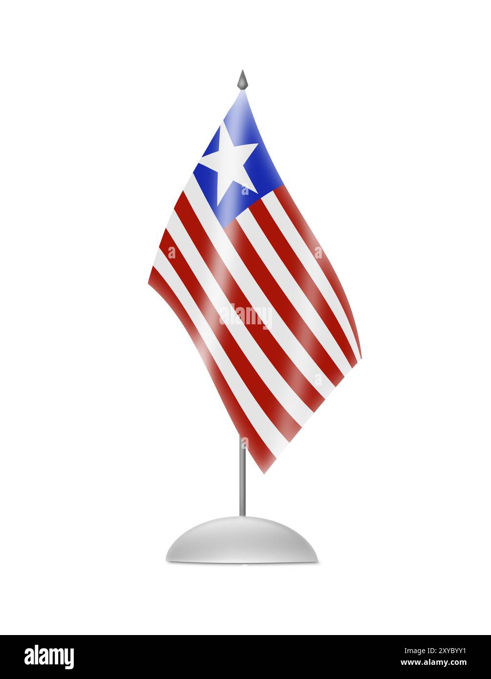 Isolated on white liberian flag hi-res stock photography and images - Alamy