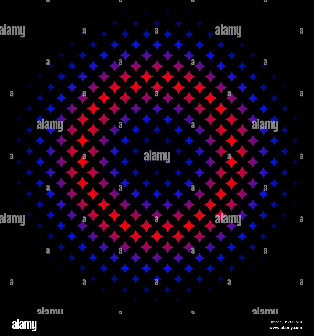 abstract background Blue and red Digital Halftone Pattern Stock Vector ...
