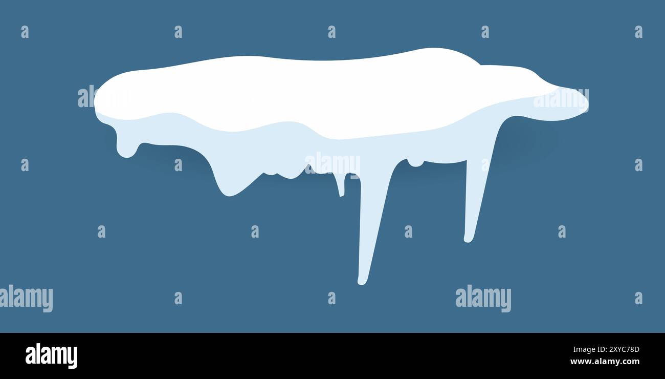 Melting snow on glass Stock Vector Images - Alamy