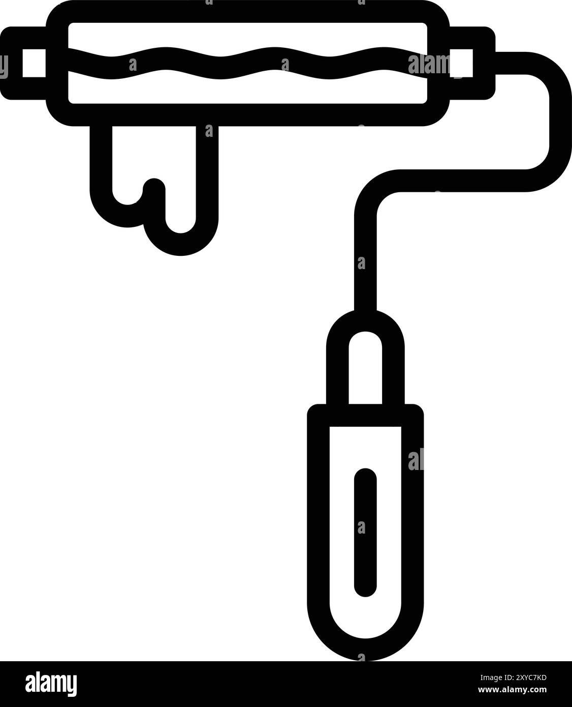 Paint roller clipart Black and White Stock Photos & Images - Alamy