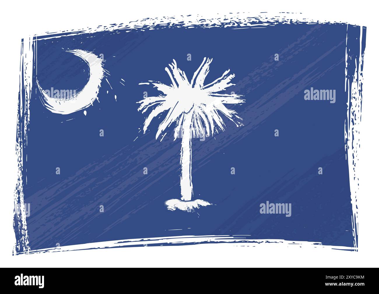 North south carolina flags Cut Out Stock Images & Pictures - Alamy