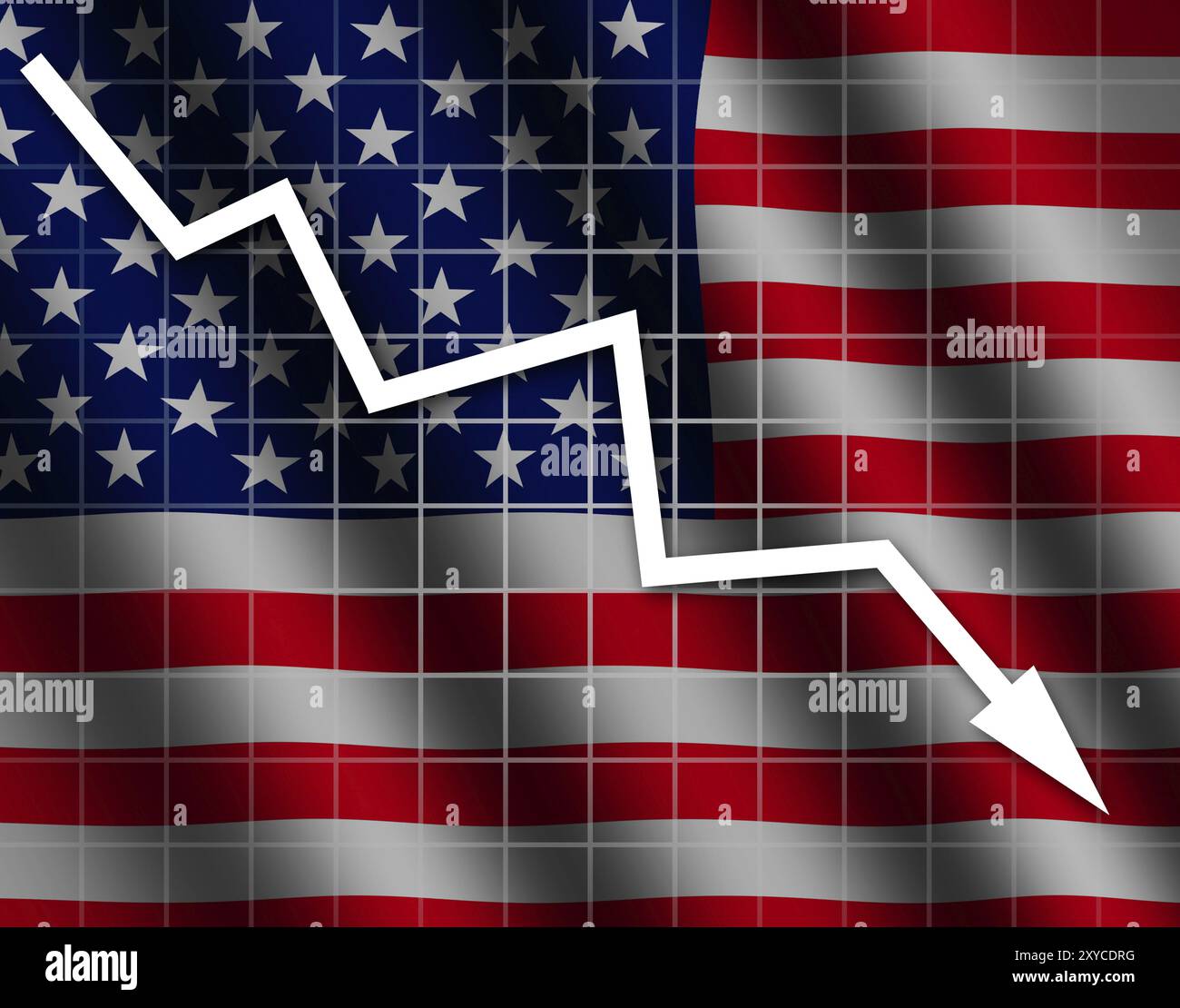 United states flag graph hi-res stock photography and images - Alamy