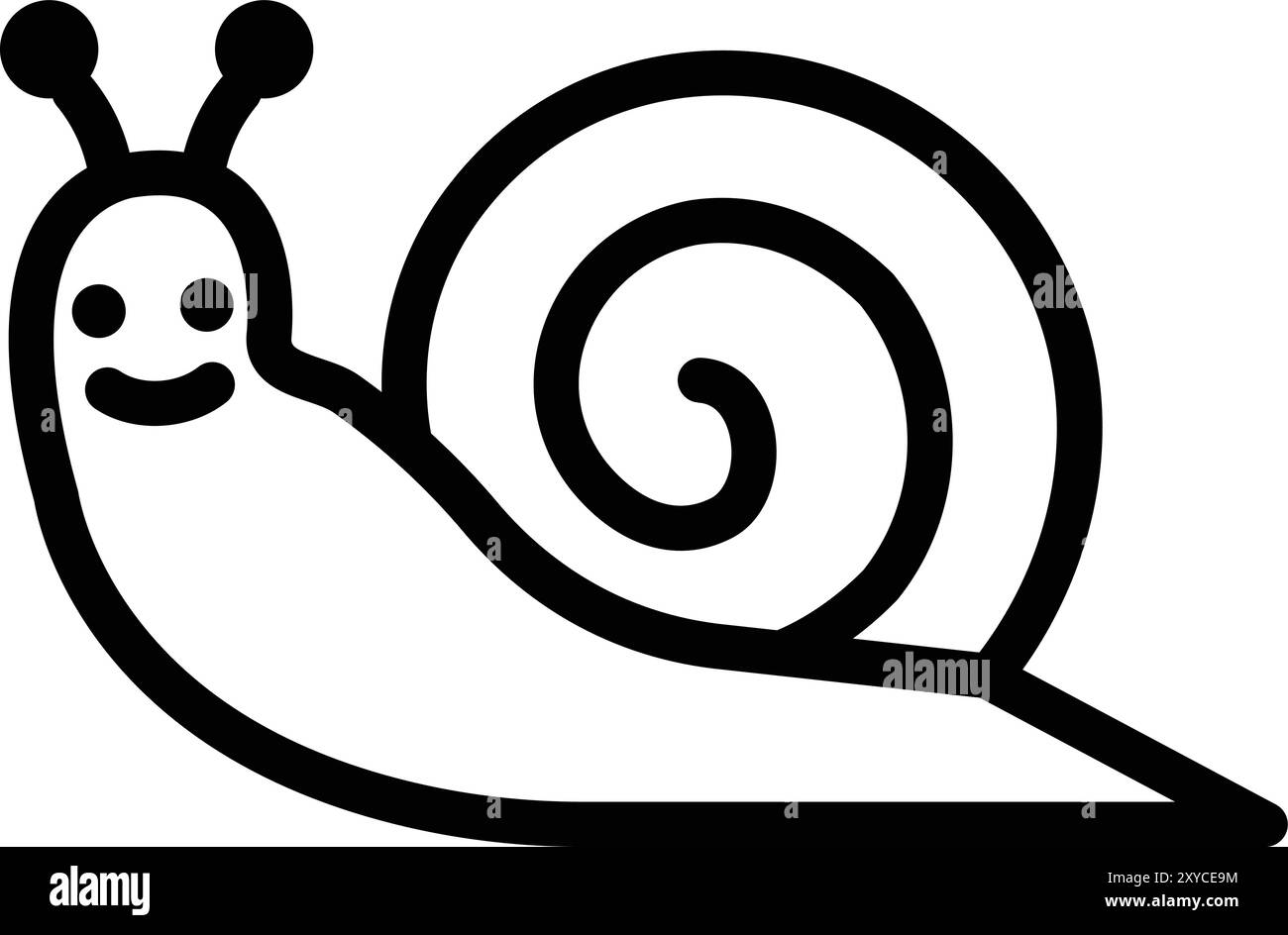 Snail clipart Black and White Stock Photos & Images - Alamy