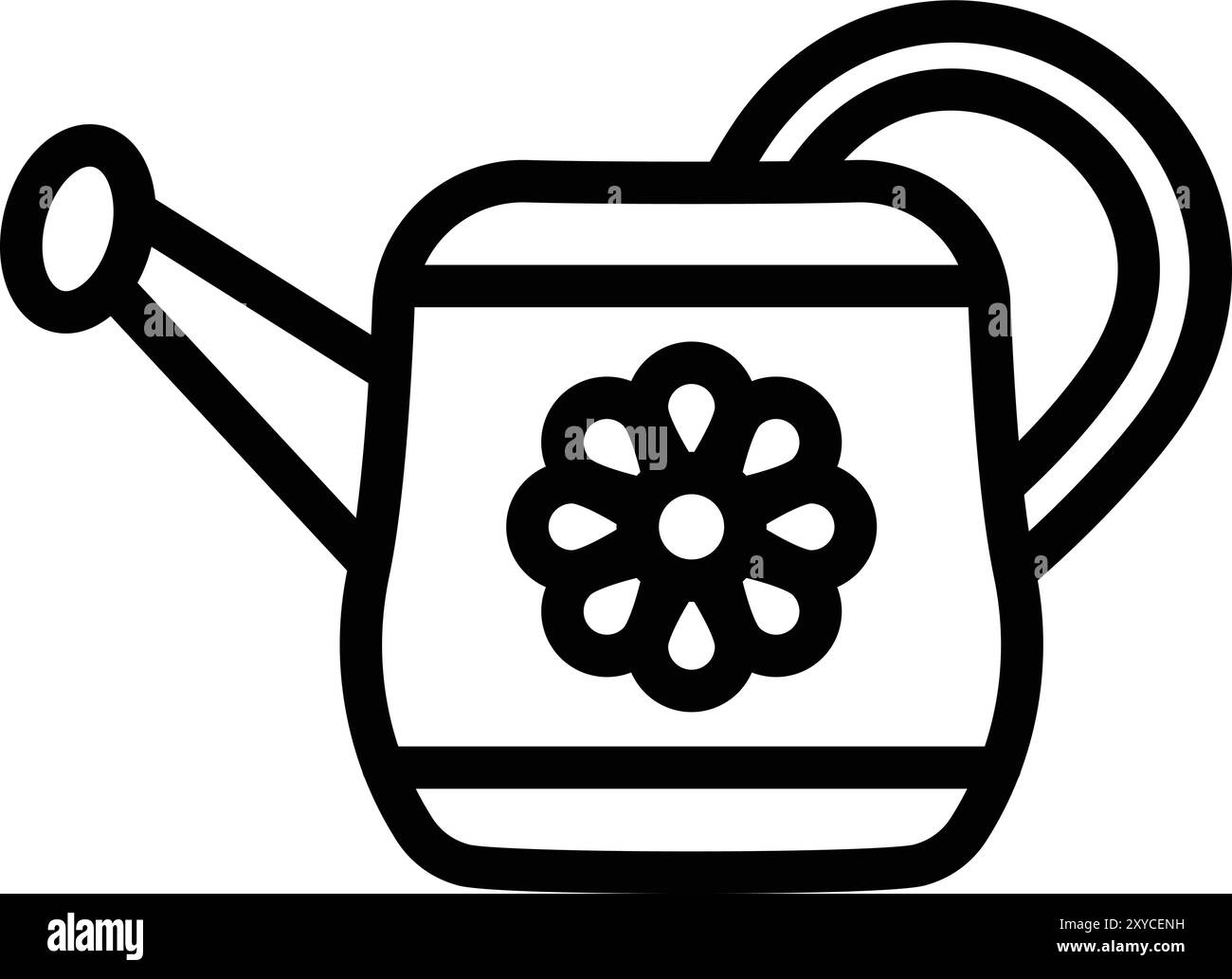 Watering can Vector Icon Design Illustration Stock Vector