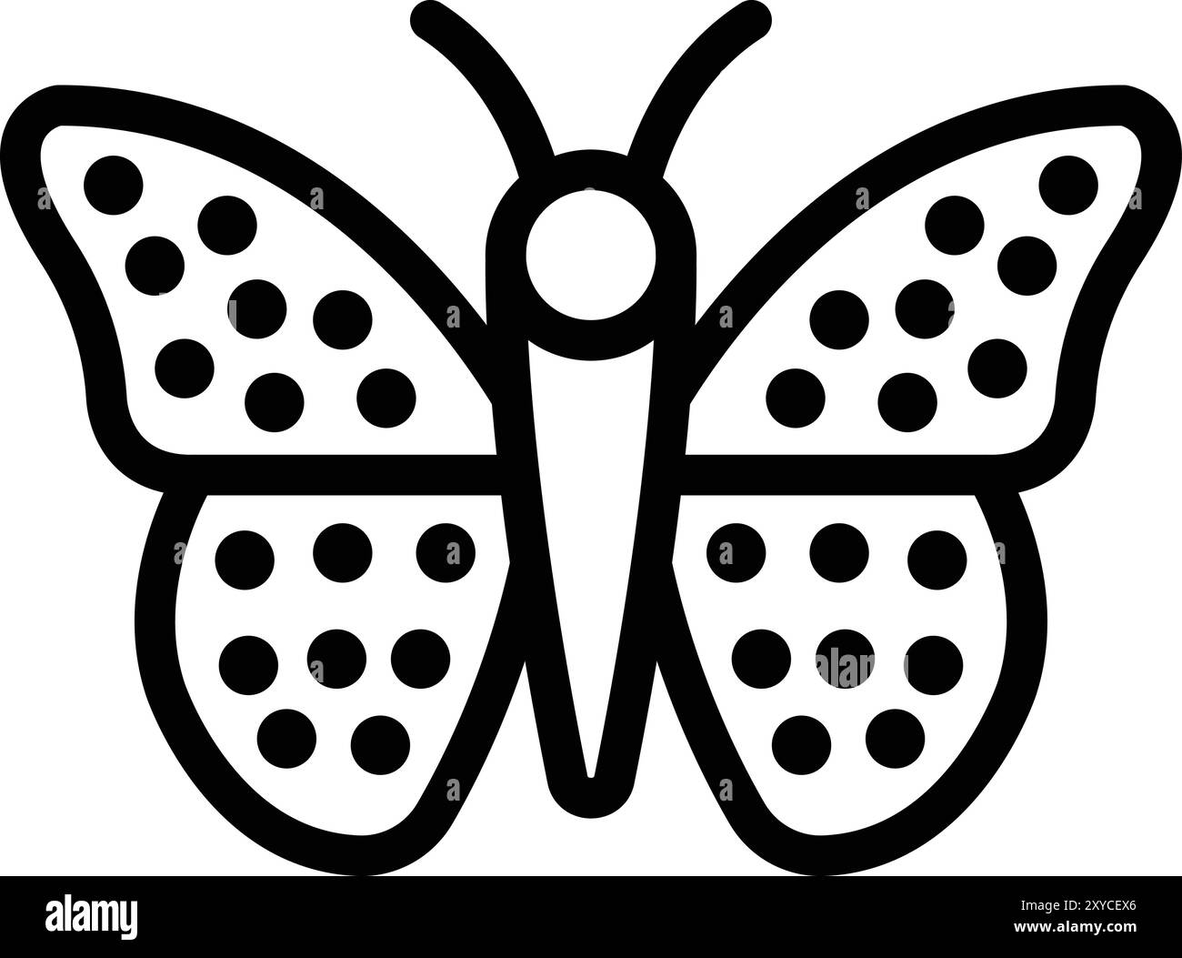 Butterfly Vector Icon Design Illustration Stock Vector