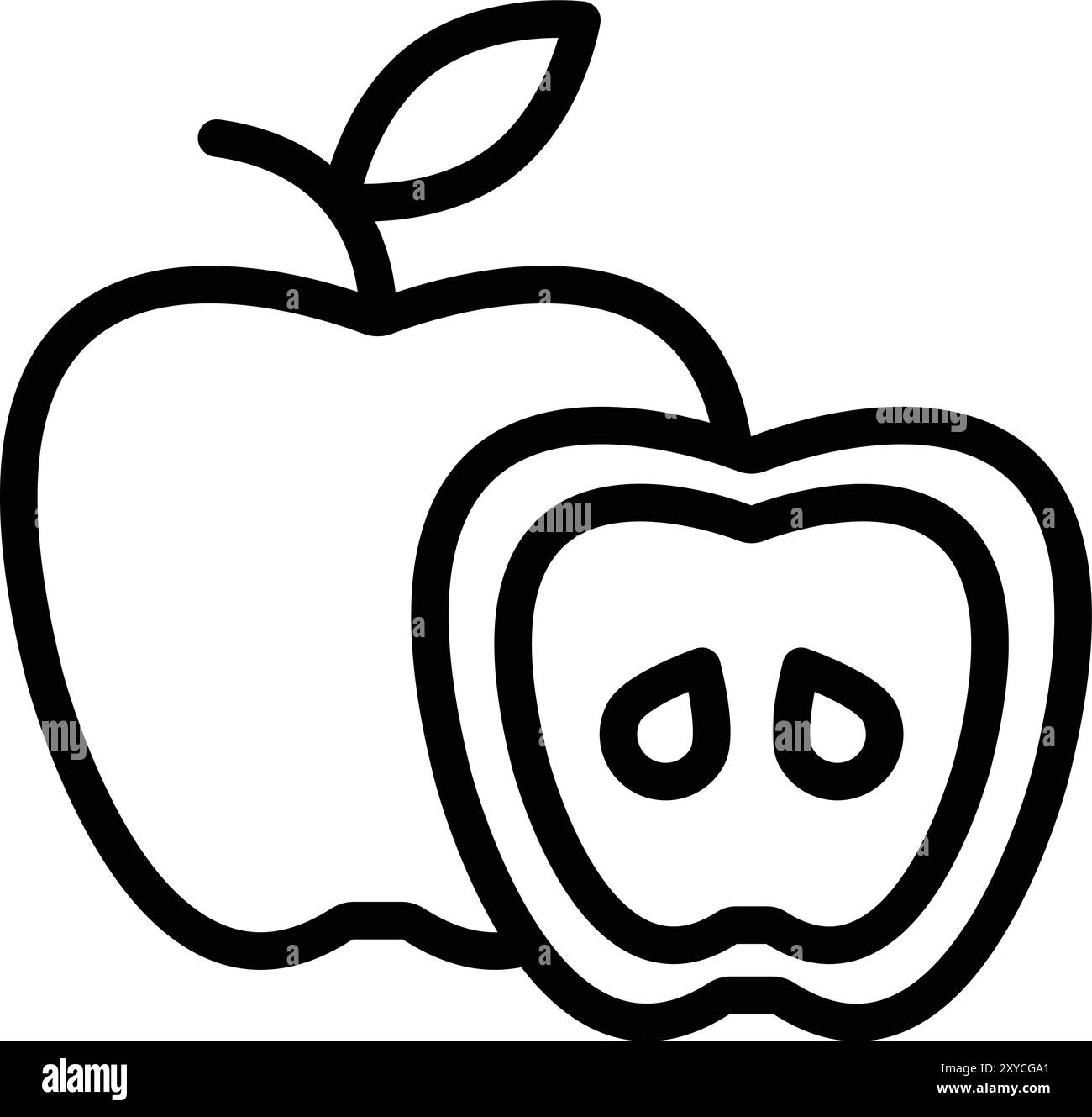 Apple Vector Icon Design Illustration Stock Vector Image & Art - Alamy