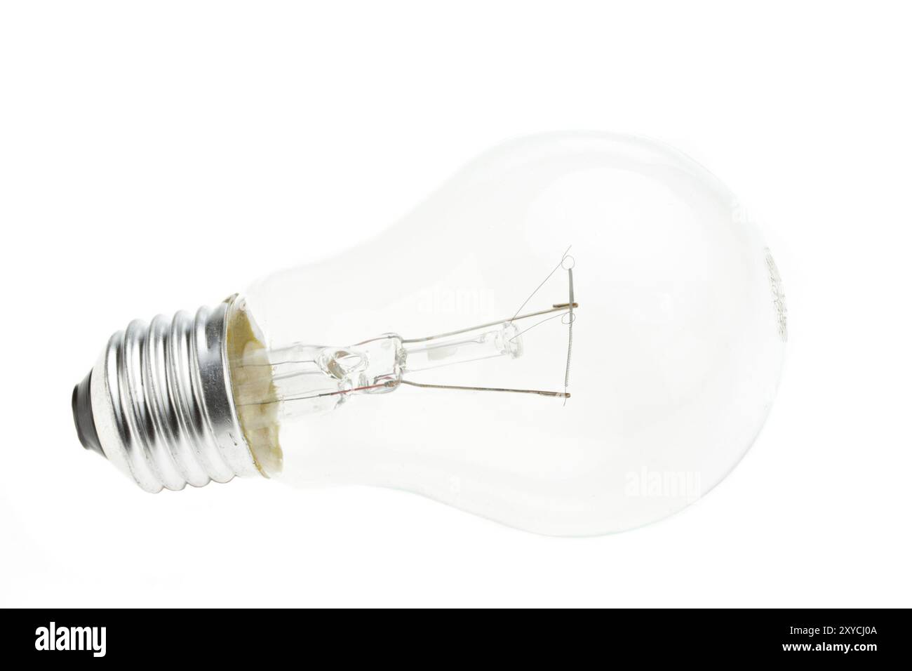 Light bulb isolated on white background Stock Photo - Alamy