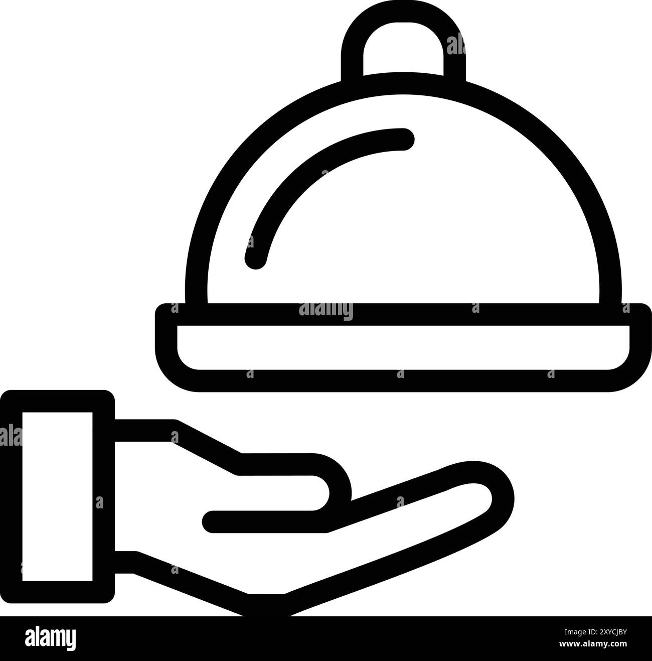 Room service Vector Icon Design Illustration Stock Vector Image & Art ...