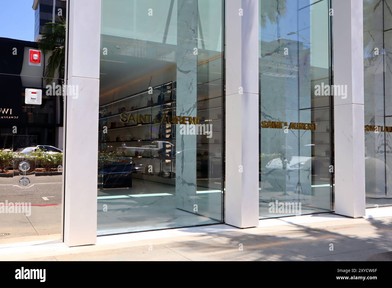 Beverly Hills, California: SAINT LAURENT fashion store on Rodeo Drive ...