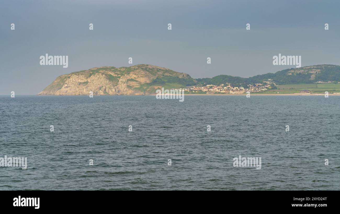 Welsh coast with Llandduno and Craigside, Conwy, Wales, UK Stock Photo ...