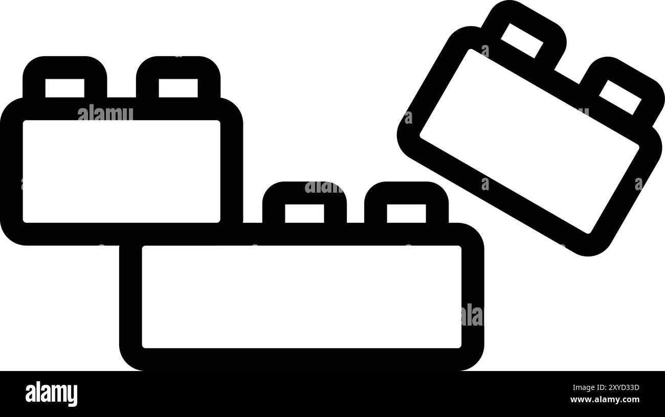 Plastic blocks Vector Icon Design Illustration Stock Vector Image & Art ...