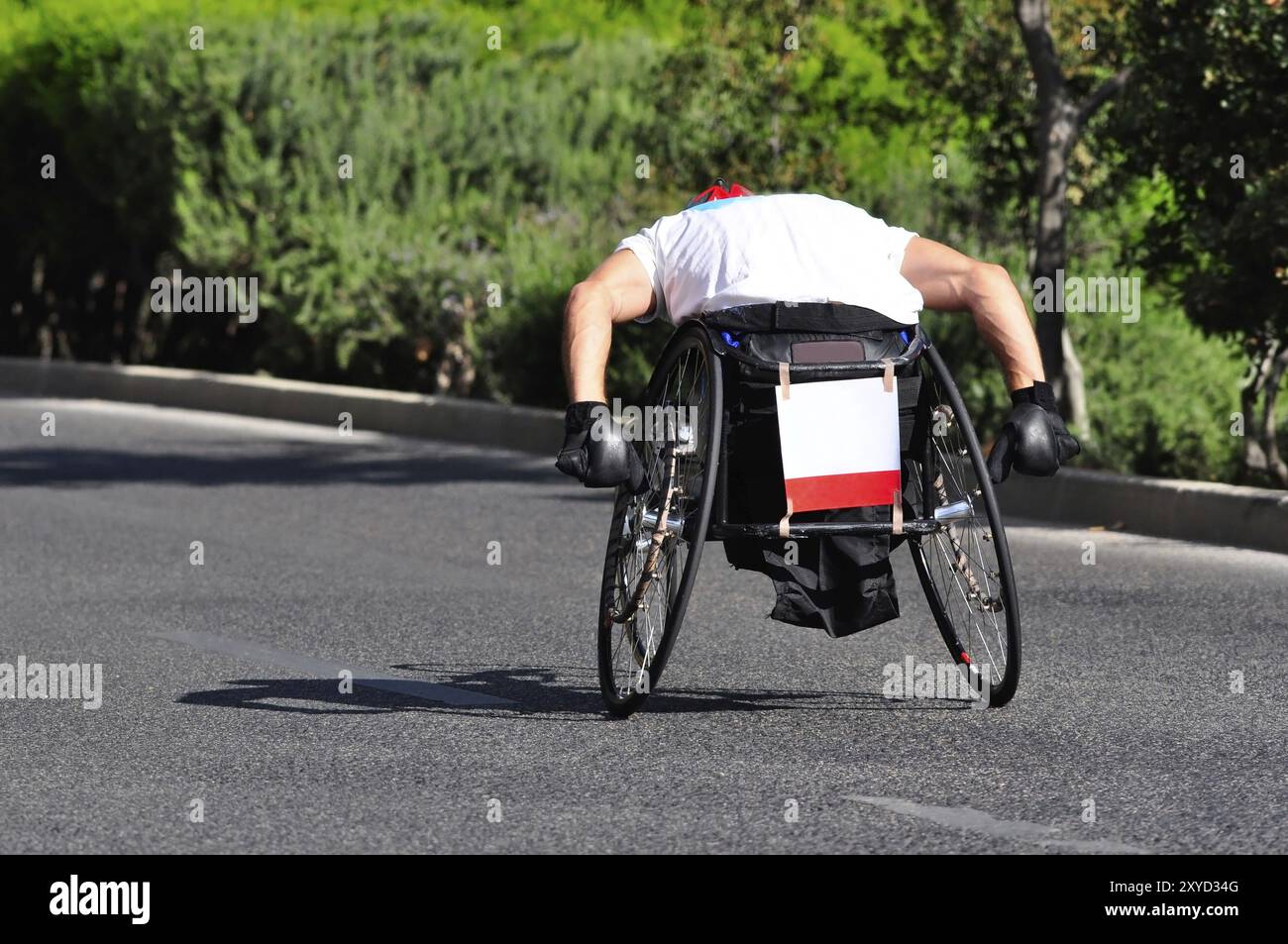 Wheelchair racing competition Stock Photo - Alamy