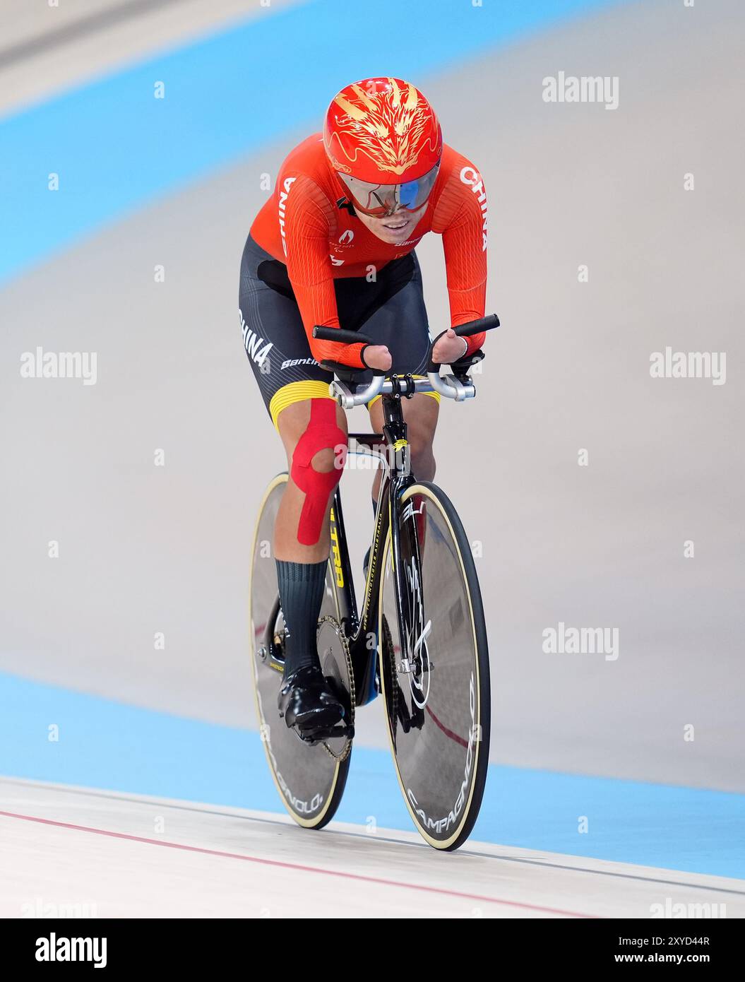 China's Li Xiaohui during the Women's C4-5 500m Time Trial at the Para ...