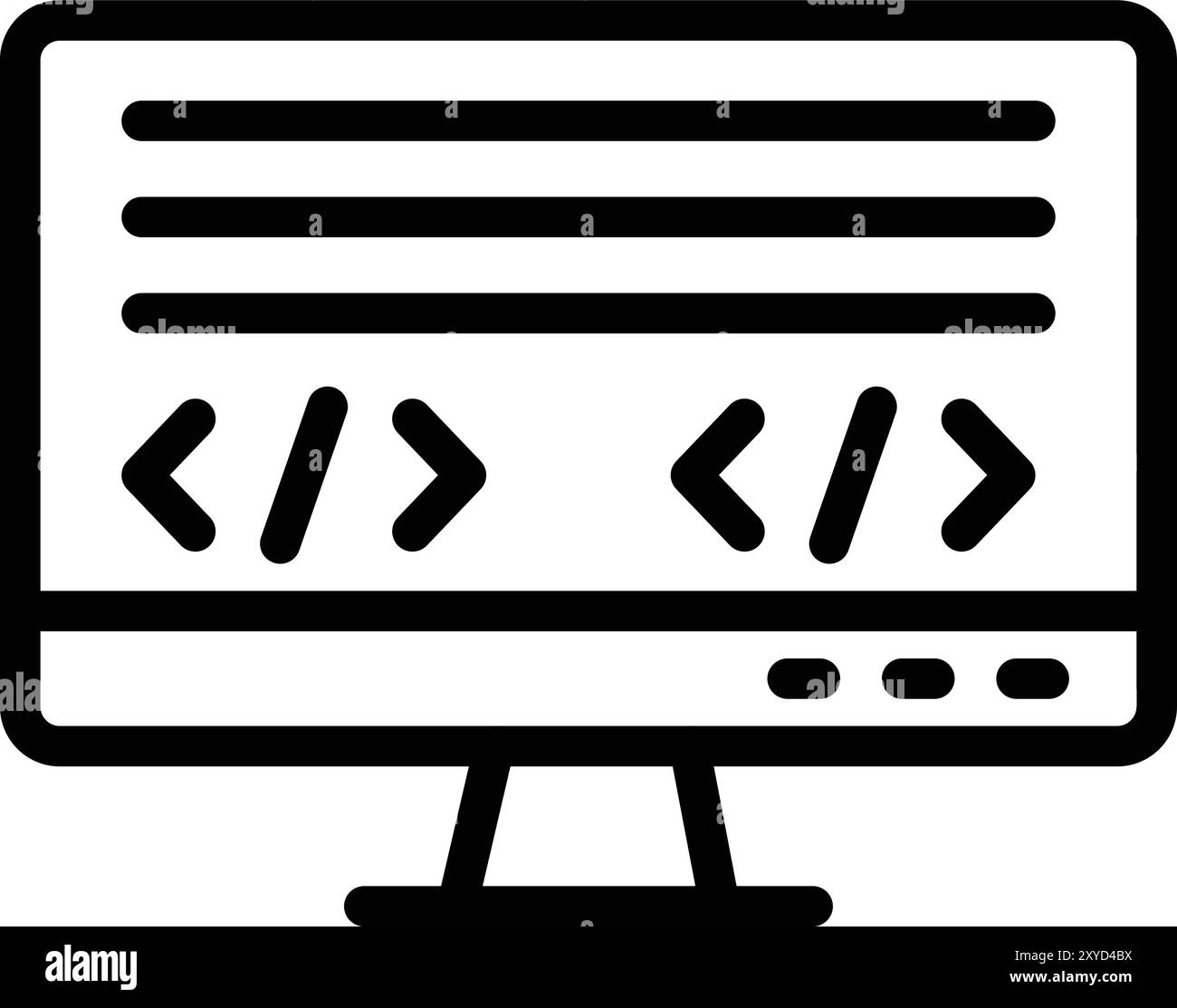 Coding language Vector Icon Design Illustration Stock Vector